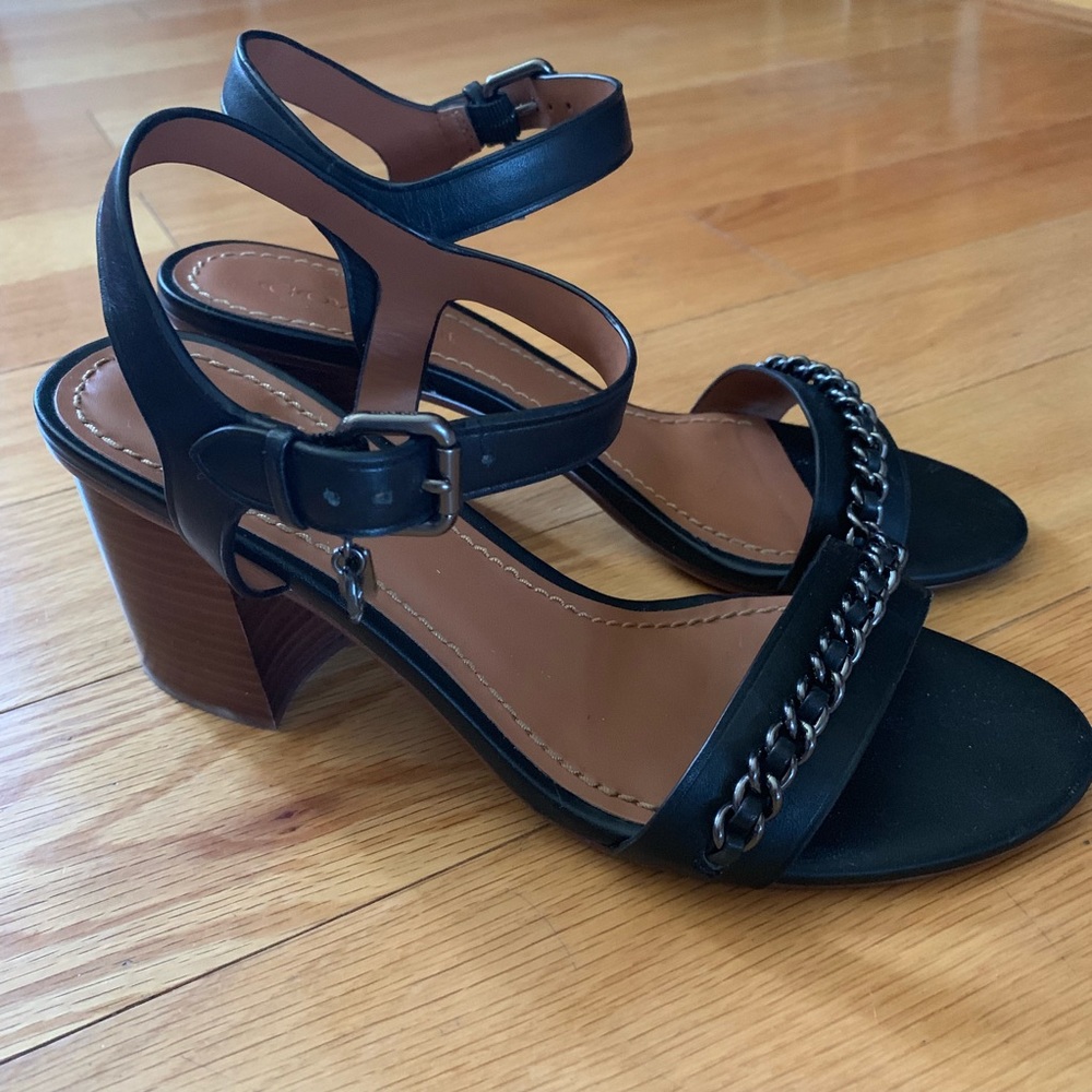 Coach leather sandals